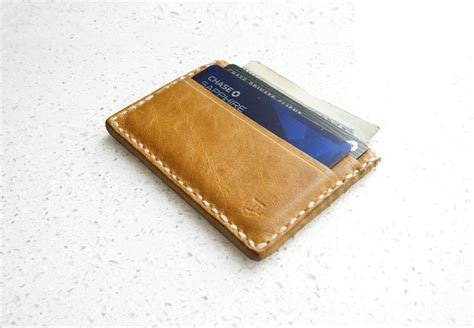 personalized leather card holder men's.